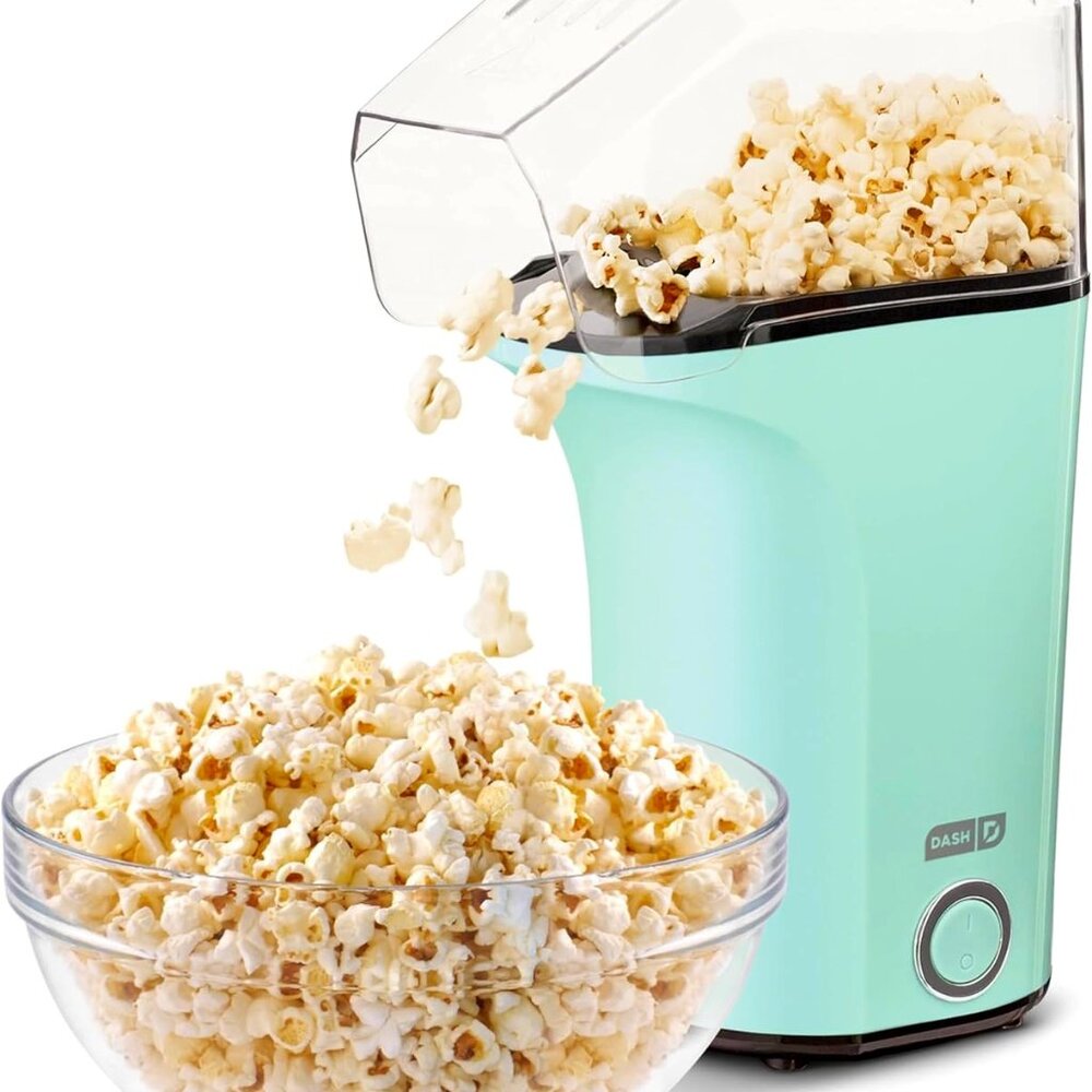 DASH Hot Air Popcorn Popper Maker with Measuring Cup to Portion Popping Corn Ker